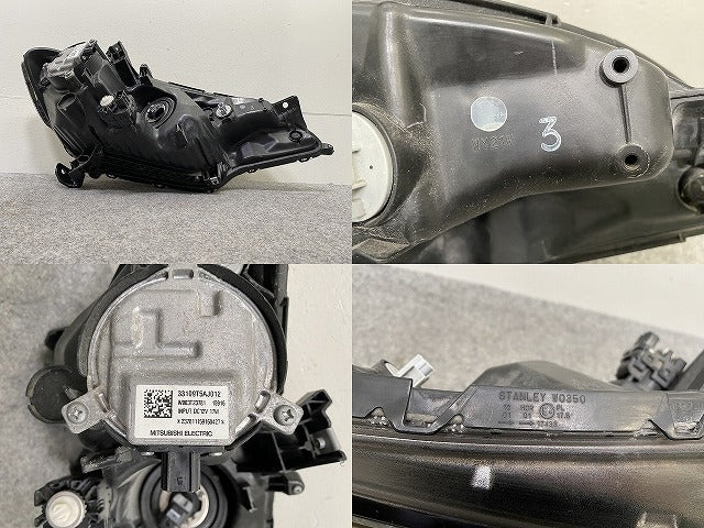 ジャンク!フィット ハイブリッド GP5/GP6 純正 左 ヘッドライト/ランプ レベライザーLED 刻印3 STANLEY W0350 ホンダ(144639)