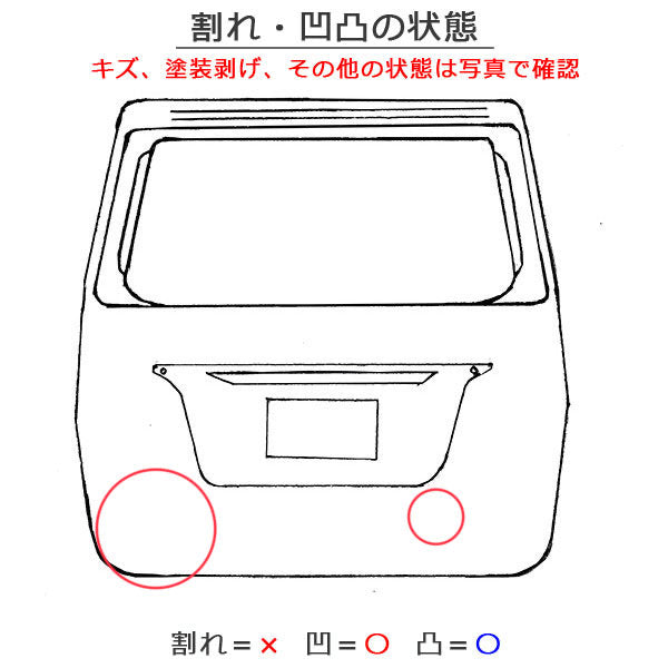 セレナ ハイウェイスター/S/X/G C26/FC26/FNC26/NC26/FPC26/FNPC26 ハイブリッド/HC26/HFC26 純正 リアゲート/バックドア/ハッチ(145046)