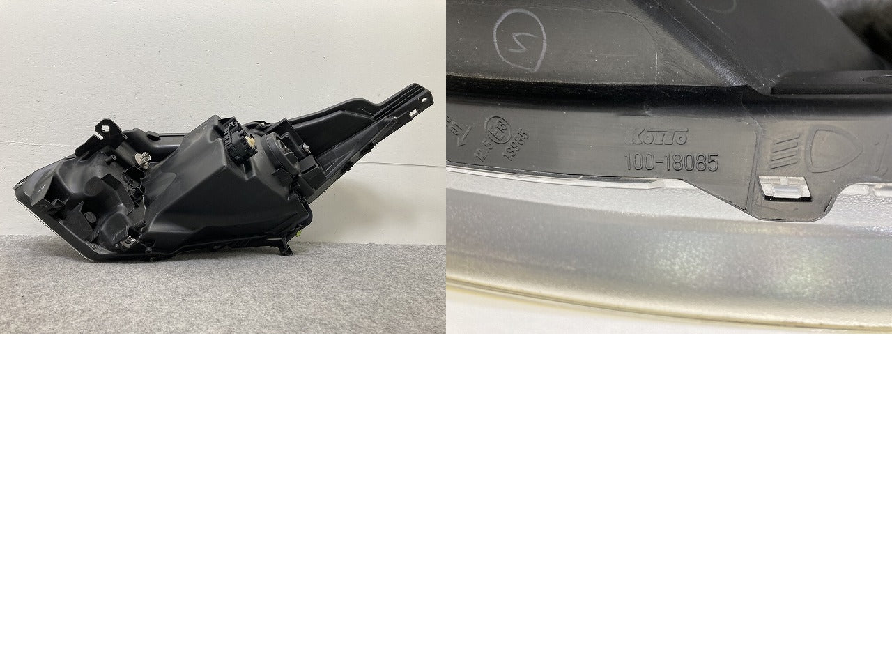 ヴェゼル/VEZEL RU1/RU2/RU3/RU4 純正 前期 右 ヘッドライト/ランプ レベライザーキセノン HID KOITO 100-18085 ホンダ(145242)