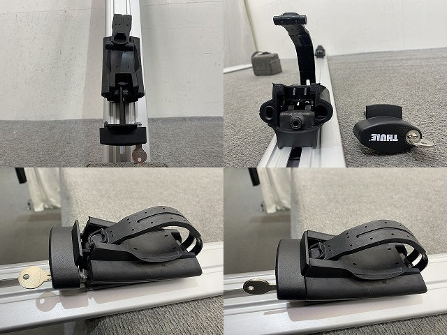 スーリー ルーフバー 縦8 横140 奥行き10 レネゲートに装着していました シルバー THULE(145425)