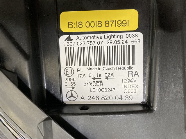 新品!Bクラス W246 純正 前期 右 ヘッドライト/ランプ キセノン HID AL Automotive Lighting A246 820 04 39 A2468200439 ベンツ(145570)