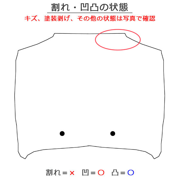ルークス ハイウェイスター B44A/B45A/B47A/B48A 純正 ボンネット/エンジンフード ホワイトパール QBB 日産(145640)