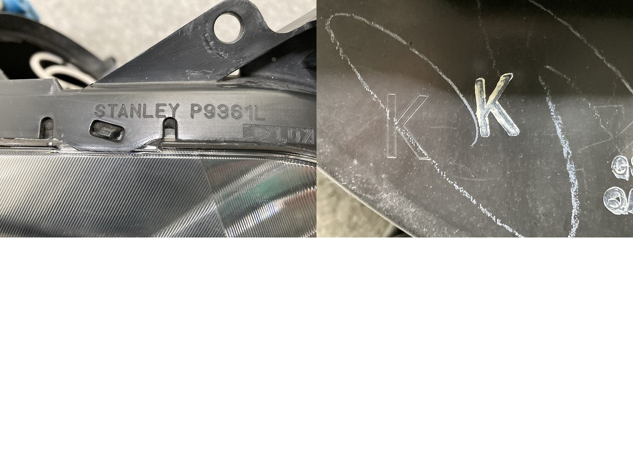 シルフィ/SYLPHY TB17/B17 純正 左 ヘッドライト/ランプ ハロゲン レベライザー 刻印K STANLEY P9361 日産(145782)