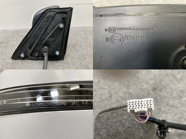 ルークス ハイウェイスター/S/X /B44A/B45A/B47A/B48A 純正 右 ドアミラー 13線 ウインカーカメラ付 ishizaki 538/5416 パール(145902)