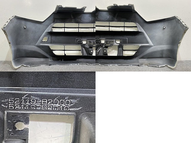 ミライース LA350S/LA360S 純正 フロント バンパー 52119-B2D00/10 ホワイト W19 ダイハツ(145978)