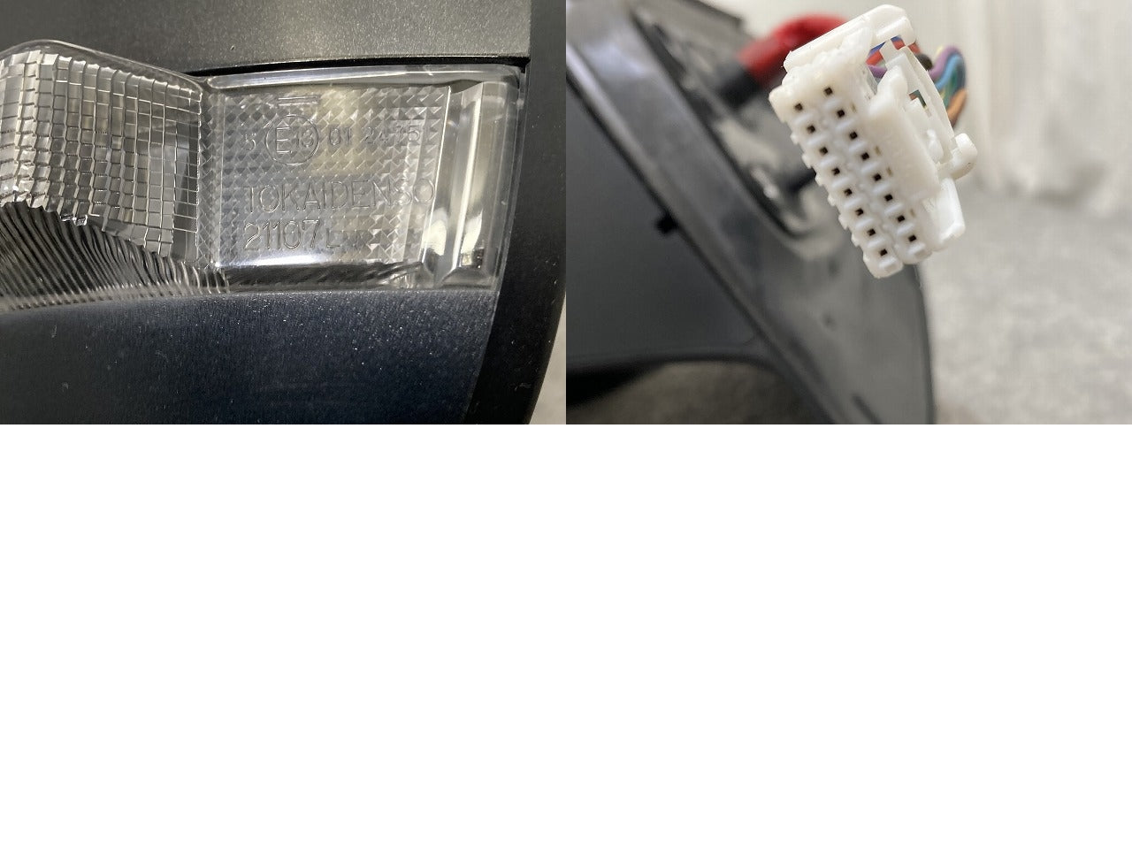 ライズ/ロッキー A200S/A210/A200A/A210A/A202 純正 左 ドアミラー 13線 ウインカーカメラ付 J104/21107 ブラックマイカメタリック(146006)