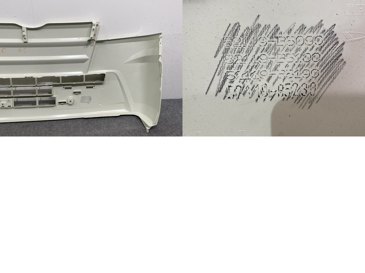 新品!ハイゼット トラック S500P/S510P 純正 フロント バンパー 52119-B5090/B5100/B5190/B5230 52119-B5090-A0 白素地 ダイハツ(146128)
