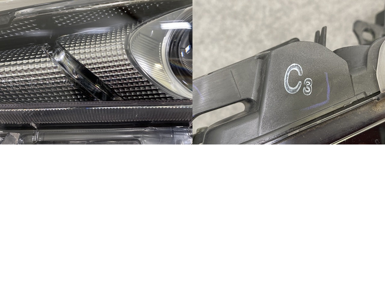プリウス 50系/ZVW50/ZVW51/ZVW55 純正 前期 左 ヘッドライト/ランプ LED 刻印C3 KOITO 47-75 81185-47691 トヨタ(146213)