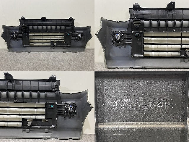 新品!エブリィワゴン DA17W 純正 フロント バンパー フォグロアグリルフォグカバー付 71711-64P モスグレーメタリック WBW スズキ(146375)