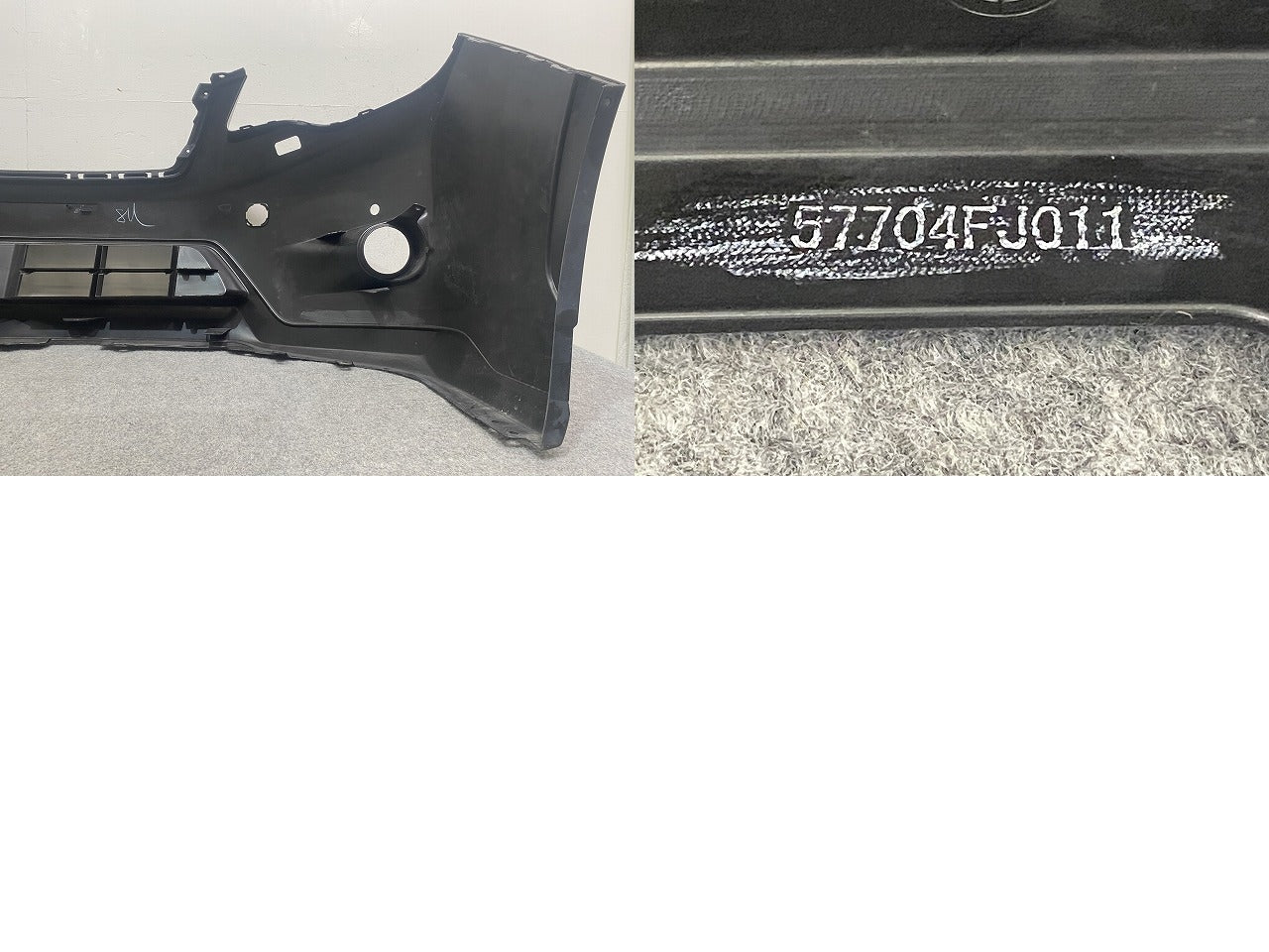 インプレッサ/XV GP7/GPE 純正 前期 フロント バンパー 57704FJ011 オブシディアンブラックパール 32J スバル(146437)