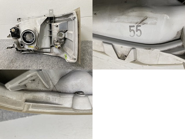 ハイエース 200系 純正 右 ヘッドライト/ランプ ハロゲン レベライザー 刻印55 KOITO 26-126 トヨタ(146685)