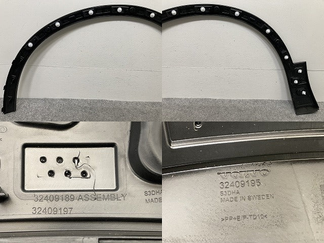 新品!XC40 XB系 純正 右 フロント フェンダーアーチモール/オーバーフェンダー 32409195 32409189 素地 ボルボ(146828)