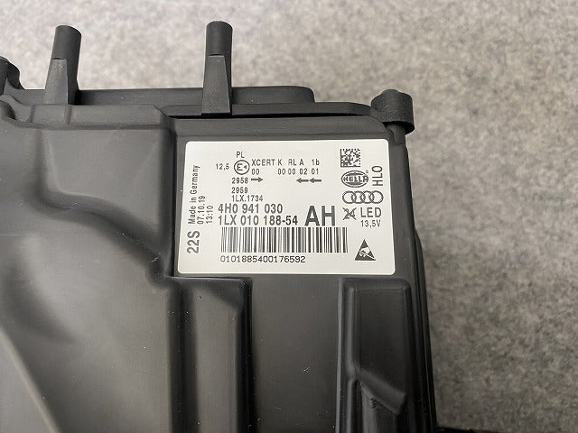 新品!A8(D4) 4H系/2010-2013 純正 右 ヘッドライト/ランプ キセノン HID AFS無 HELLA 1LX 010 188-54 4H0941030AH アウディ(146930)