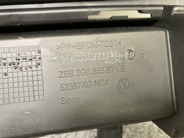 新品!ポロ/POLO AW系/AWCHZ/AWDAD 純正 フロント バンパー グリル 2G0.853.677.M 2G0853677M9B9 素地 フォルクスワーゲン(146955)