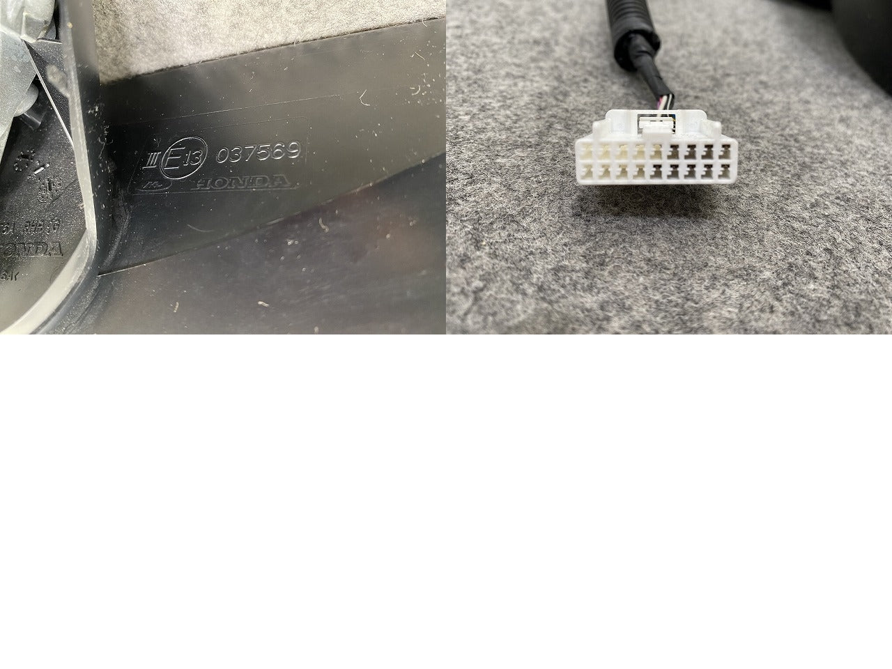 オデッセイ RC1/RC2/RC4 純正 右 ドアミラー 9線 ウインカー付 037569/KT17 76208-T6A-Q13 プラチナホワイトパール NH609P ホンダ(147362)