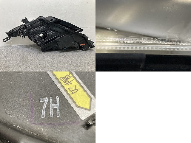 ハリアー 80系/MXUA80/MXUA85/AXUH80/AXUH85 PHEV/AXUP85 純正 右 ヘッドライト/ランプ LED 刻印7H KOITO 48-233 トヨタ(147562)