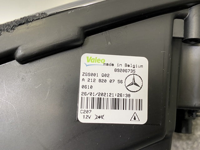 新品!Eクラス W212 純正 前期 左 フォグランプ/フォグライト LED /デイライト VALEO 89206735 A2128200756 メルセデスベンツ(147573)