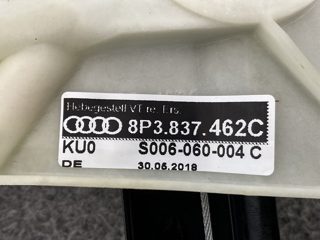 新品!A3 8P系 純正 サイド レギュレーター/電動パワーウィンドウレギュレーター 8P3.837.462C 8P3837462C アウディ(147735)