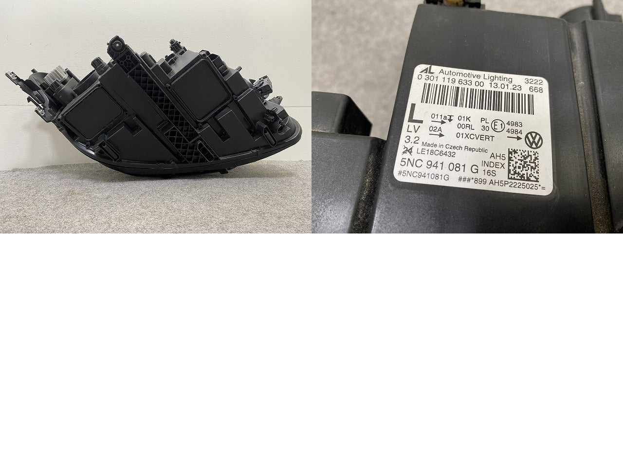 ティグアン 5N系 純正 後期 左 ヘッドライト/ランプ LED AL Automotive Lighting 5NC 941 081 G フォルクスワーゲン(147770)