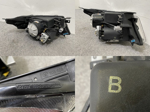 スペーシア カスタム Z/MK42S 純正 左 ヘッドライト/ランプ キセノン HID レベライザー AFS無 バラスト 刻印B KOITO 100-59191(148034)