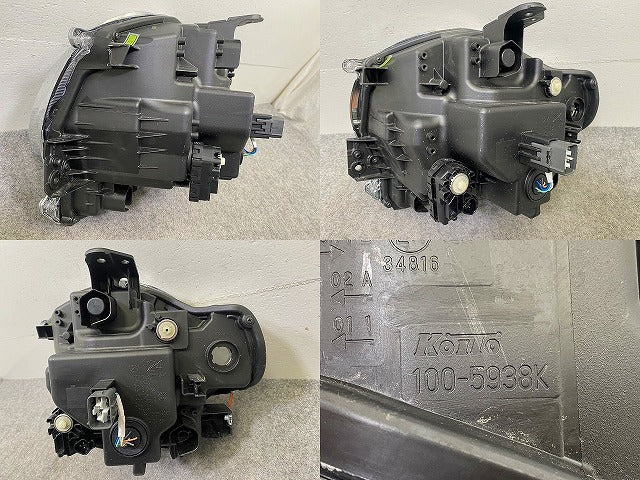 ジャンク!クロスビー/XBEE ハイブリッド MN71S 純正 右 ヘッドライト/ランプ レベライザーLED KOITO 100-5938K メッキ スズキ(148304)