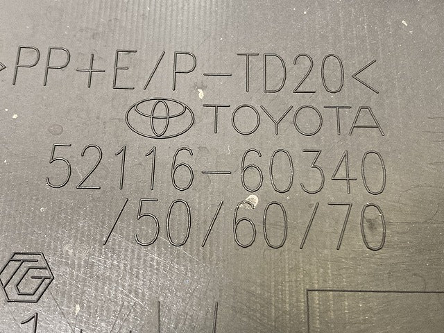 ランドクルーザー/ランクル 250/TRJ250W/GDJ250W 純正 左 フロント バンパー カバー 52116-60340 ブラック 202 トヨタ(148448)