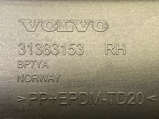 新品!S60/V60 FB 系/FD 系/Rデザイン 純正 右 フロント バンパー ロア カバー 31383153 V31383153 グレー メタリック ボルボ(148549)