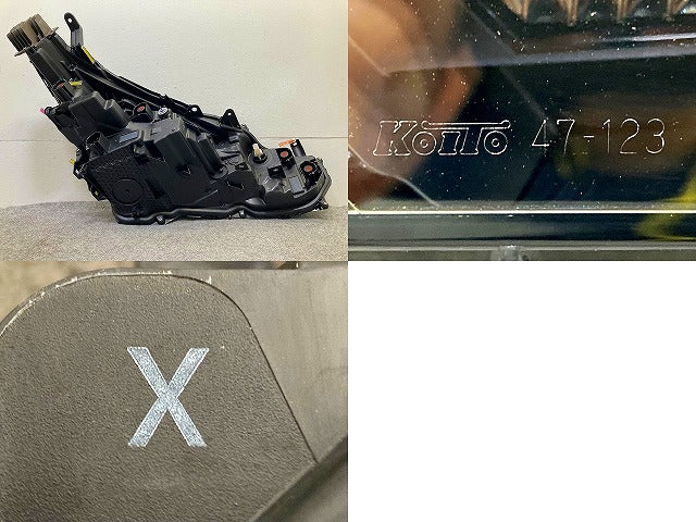 プリウス 60系/ZVW60/ZVW65/MXWH60/MXWH65/MXWH61 純正 左 ヘッドライト/ランプ LED 刻印X KOITO 47-123 81106-47A90 トヨタ(148550)