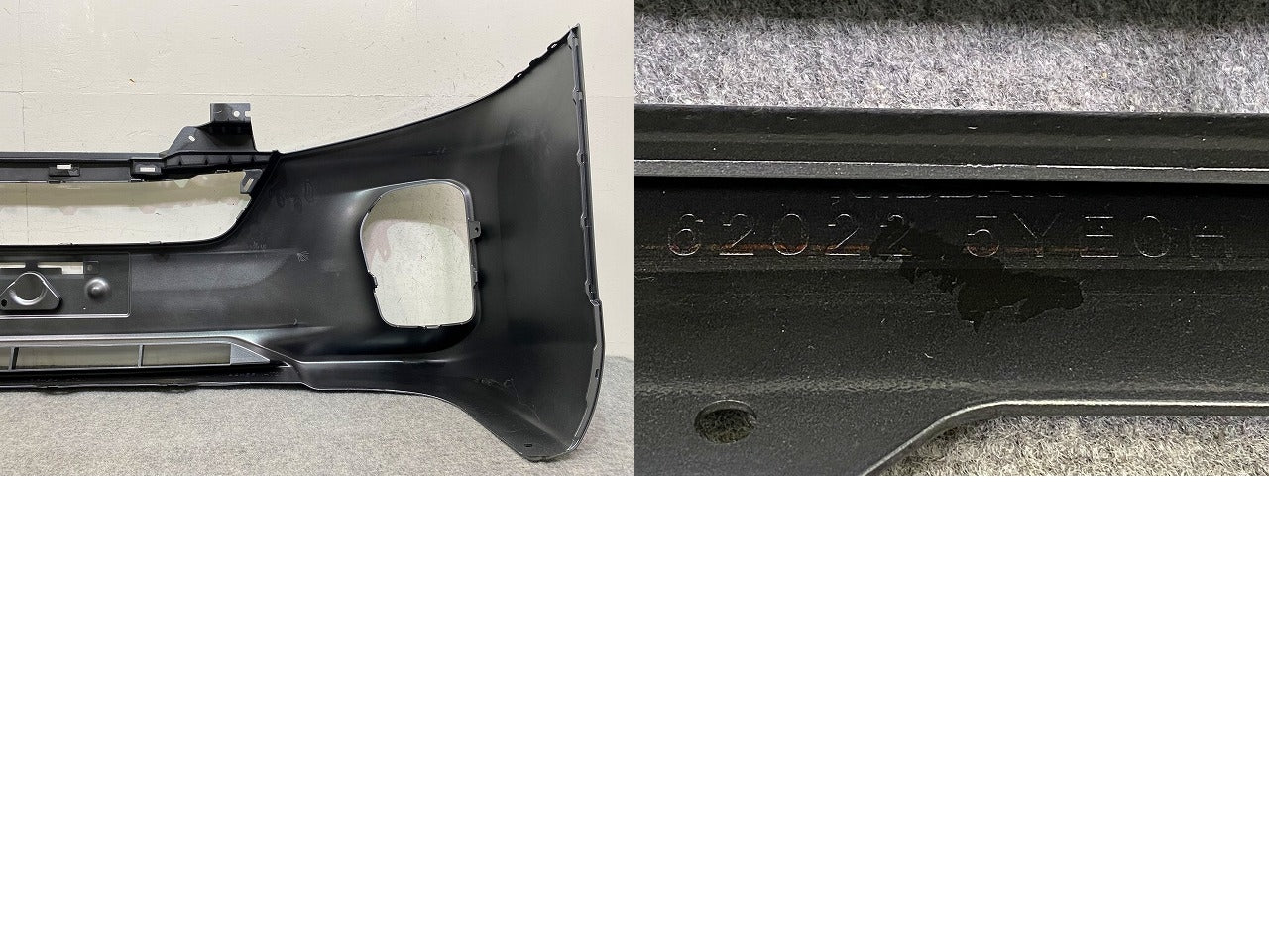 新品!キャラバン NV350 標準 E26 純正 後期 フロント バンパー 62022 5YE0H 62022-5YE7A ダークメタルグレーメタリック KAD 日産(148625)