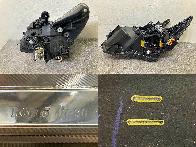 プリウス 30系/ZVW30 純正 前期 右 ヘッドライト/ランプ LED レベライザー 刻印ニ KOITO 47-30 トヨタ(148767)