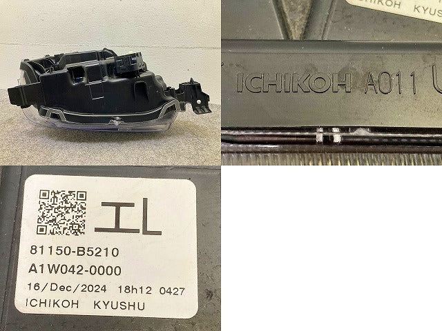 ハイゼット カーゴ S700V S710V S700W S710W 純正 左 ヘッドライト/ランプ LED レベライザー 刻印エL ICHIKOH A011 81170-B5190(149173)