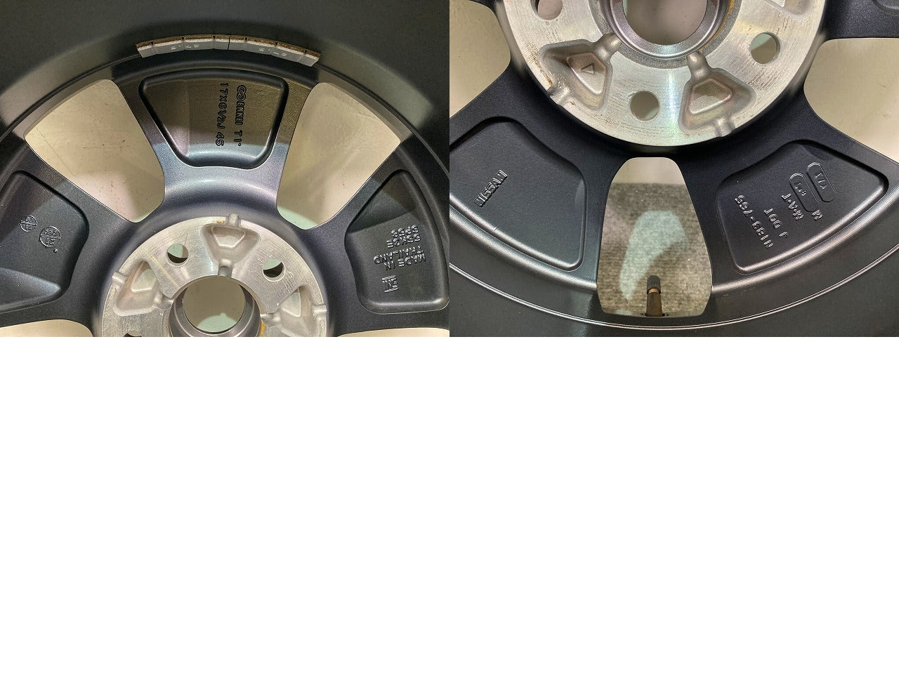 リーフ/LEAF ZE1 純正 ホイール ラジアル 1本のみ 17x6.5J/ET45/5穴 5H/PCD114.3/ハブ径65mm 日産(149181)