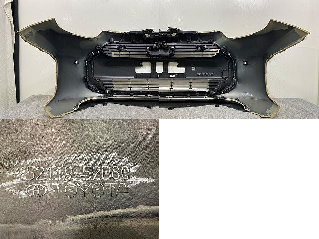 シエンタ MXPC10G ハイブリッド/MXPL10G/MXPL15G 純正 フロント バンパー グリルスポイラー付 52119-52D80 ベージュ 4V6 トヨタ(149277)