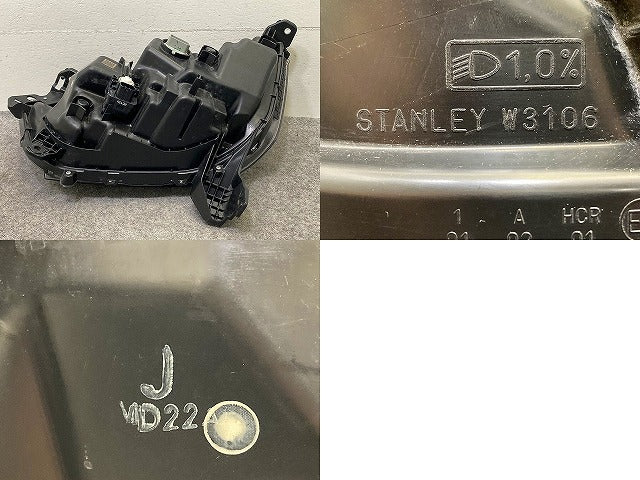 N-BOX/NBOX Nボックス カスタム/JF3/JF4 純正 右 ヘッドライト/ランプ LED レベライザー STANLEY W3106 33100-TTA-J02 ホンダ(149318)