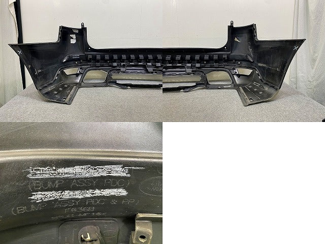 レンジローバー/スポーツ L494 SVR リア バンパー スポイラー付 フェイス FK6M-17K835-A/B ブラック メタリック ランドローバー(149342)