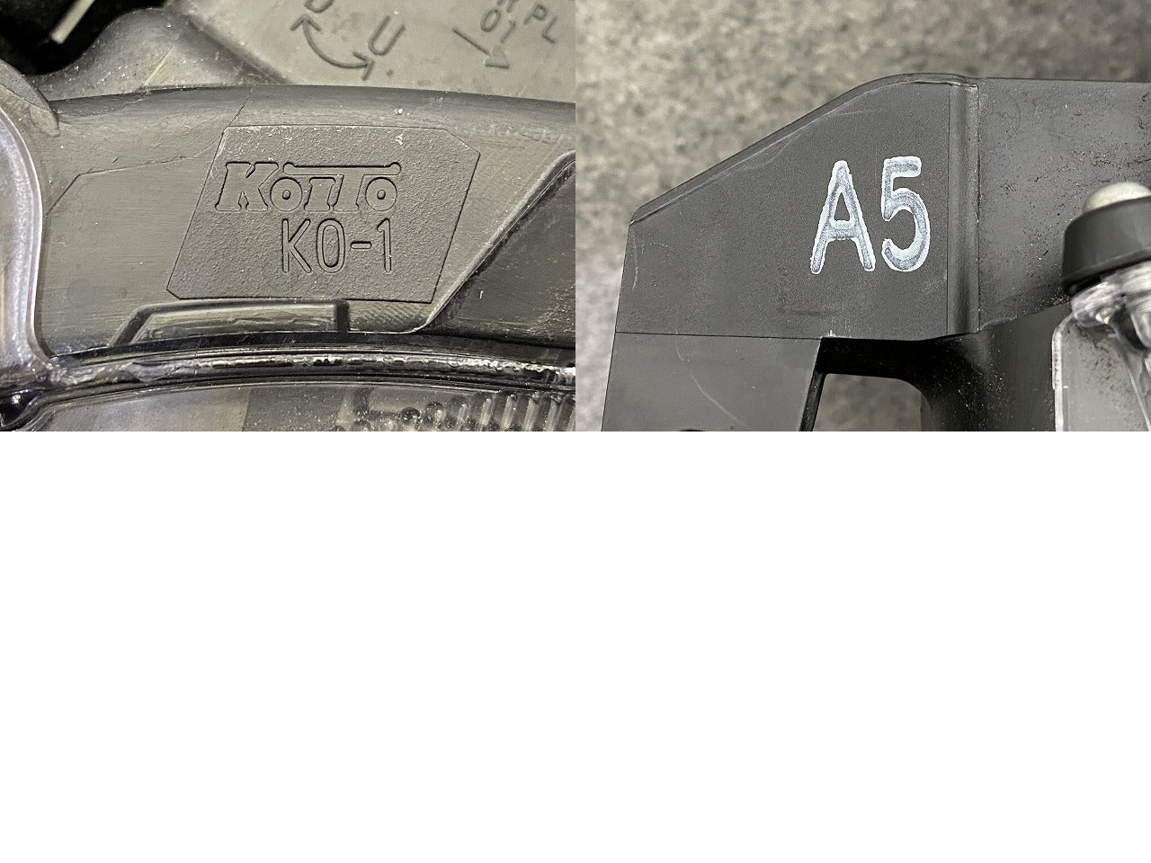ヤリス KSP210/MXPA10/MXPA15/MXPH10/MXPH15 純正 左 ヘッドライト/ランプ レベライザー ハロゲン 刻印A5 KOITO K0-1 81170-K0010(149656)