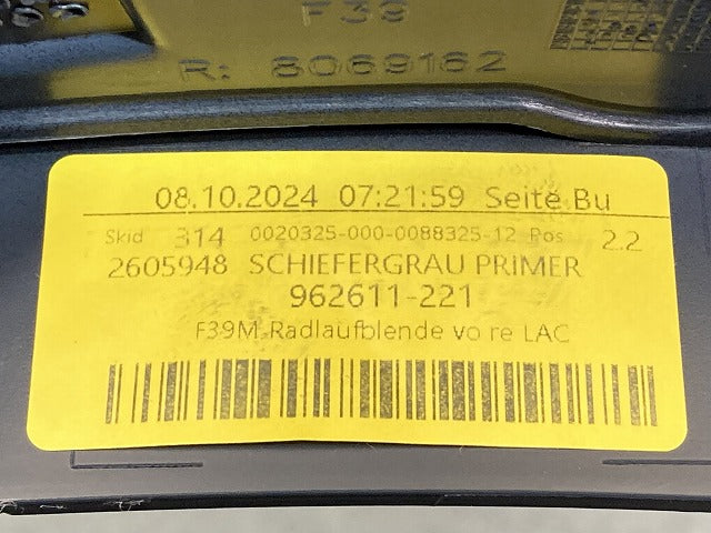 新品!X2 F39 純正 右 フロント フェンダーアーチモール/オーバーフェンダー RH 962586 51778089918 未塗装 BMW(149682)