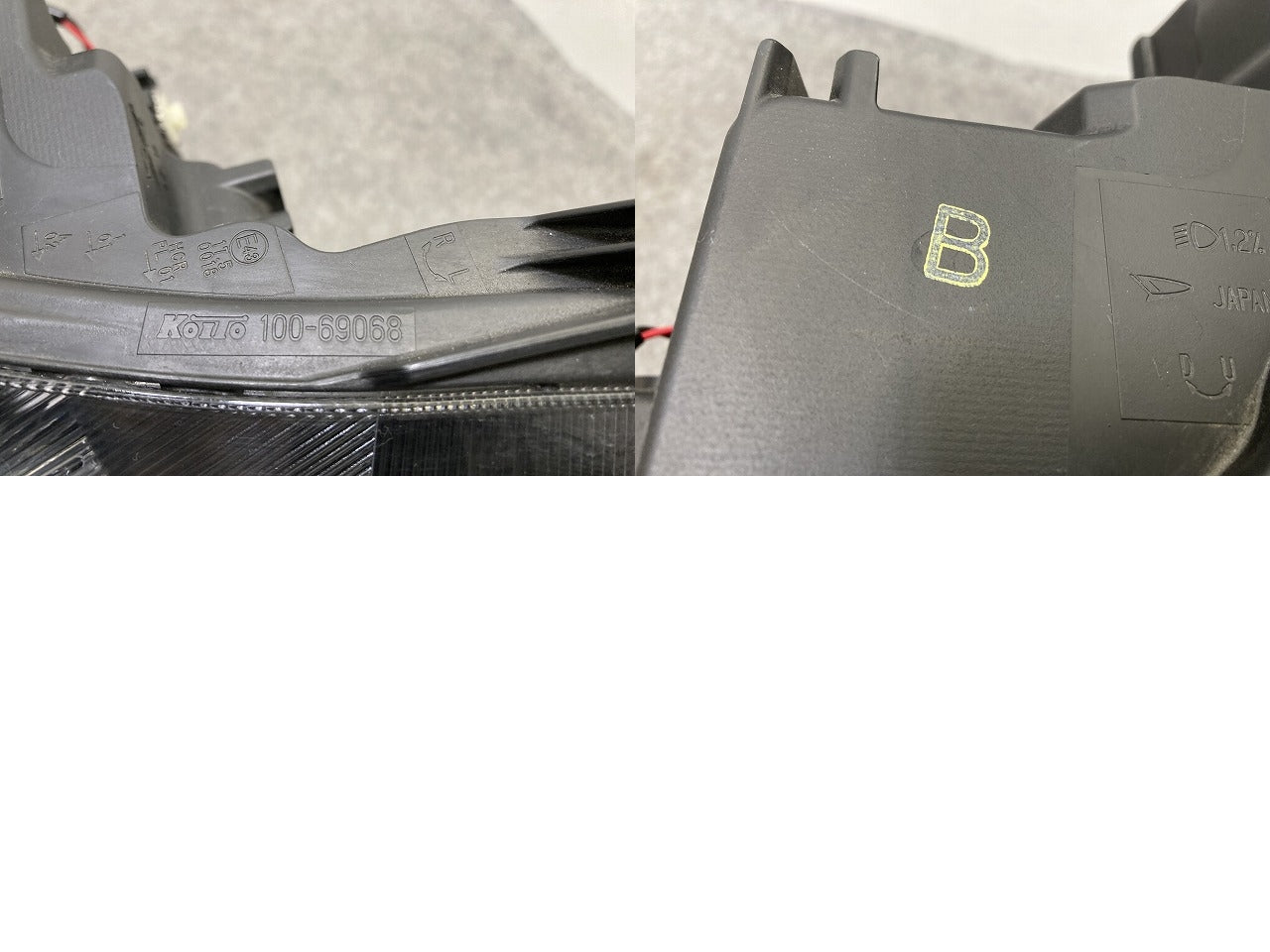 ムーヴ カスタム L150S/L152S/L160S 純正 後期 左 ヘッドライト/ランプ LED レベライザー 刻印B LH KOITO 100-69068 ダイハツ(149684)