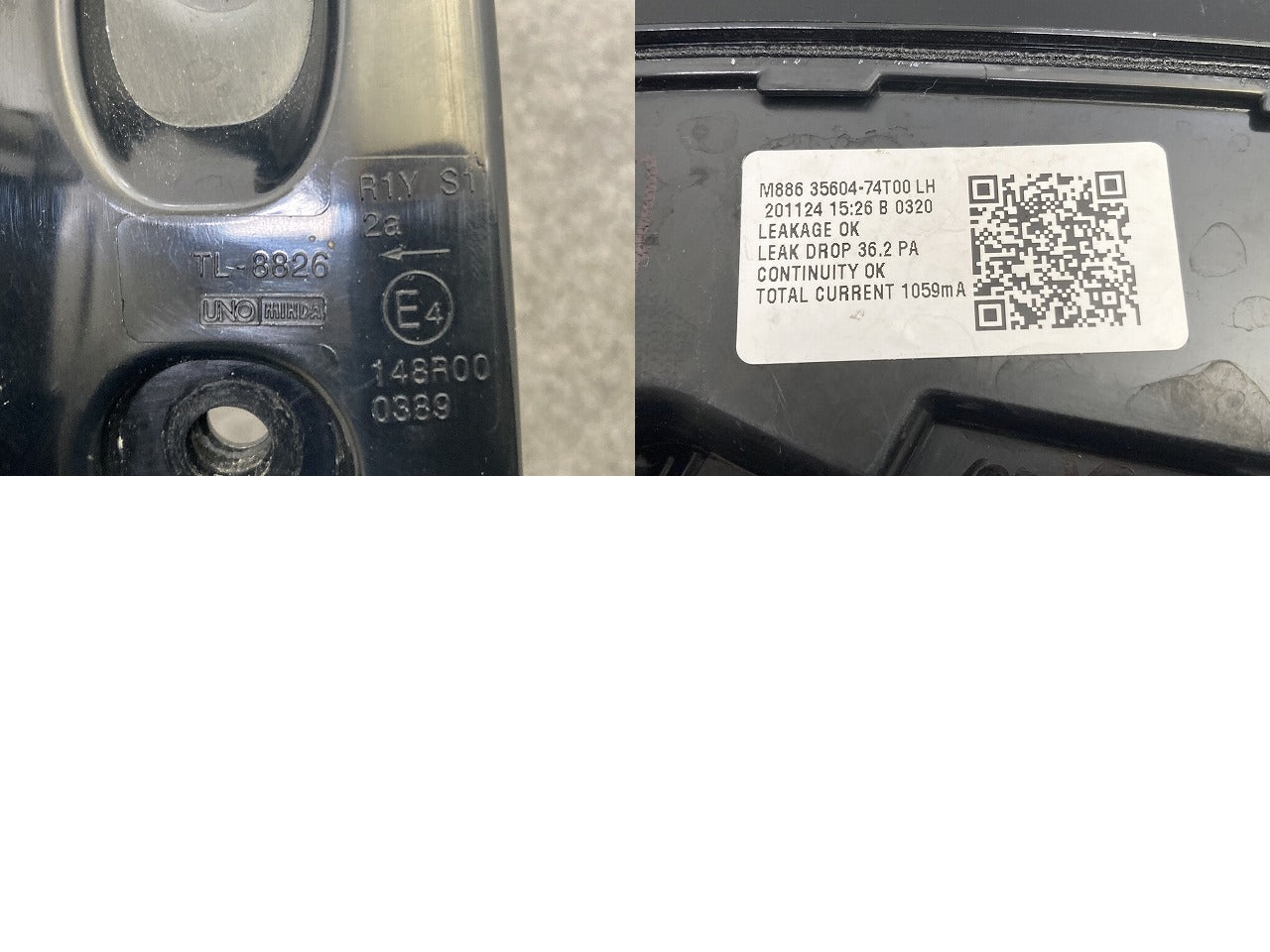 フロンクス WDB3S 純正 左 テールランプ/ライト/レンズ LED LH M886 35604-74T00 スズキ(149733)