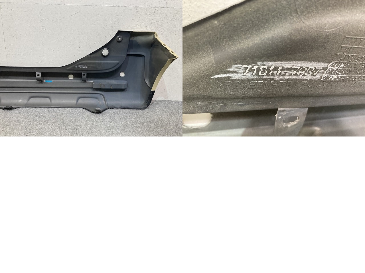 スペーシア ギア MK53S 純正 リア バンパー 71811-79R7 シフォンアイボリーメタリックホワイト2トーンルーフ 2BR スズキ(149781)
