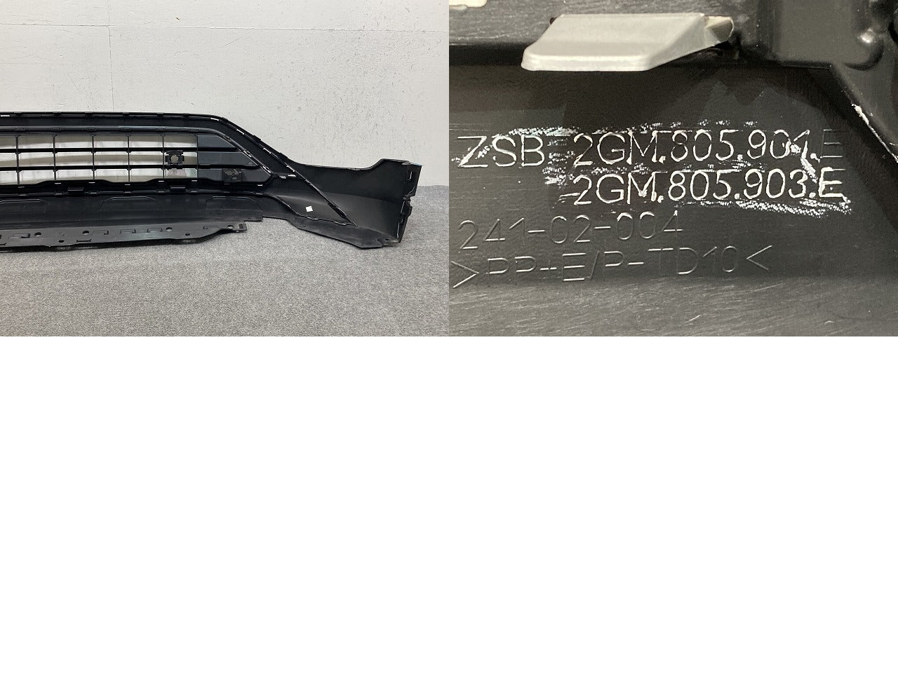 Tクロス/T-クロス C1DKR 純正 フロント ロア バンパー Fバンパー 下部 ZSB 2GM.805.901E 素地 フォルクスワーゲン(150001)