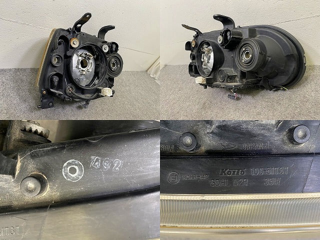 ムーヴ LA150S/LA160S 純正 左 ヘッドライト/ランプ ハロゲン 刻印0 KOITO 100-51737 ダイハツ(150059)