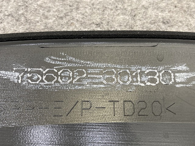 新車取り外し!クラウン スポーツ AZSH36W 純正 左 フロント フェンダーアーチモール LH 75602-30130 08179-30010-A0 ブラック(150216)