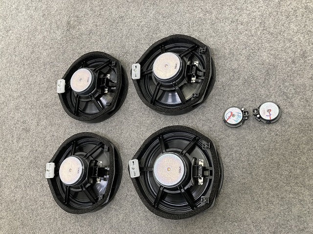 新車取り外し!フィット フリード N-BOX 汎用 純正 スピーカー 4点セット 08A39-PW3-000A ブラック ホンダ(150230)