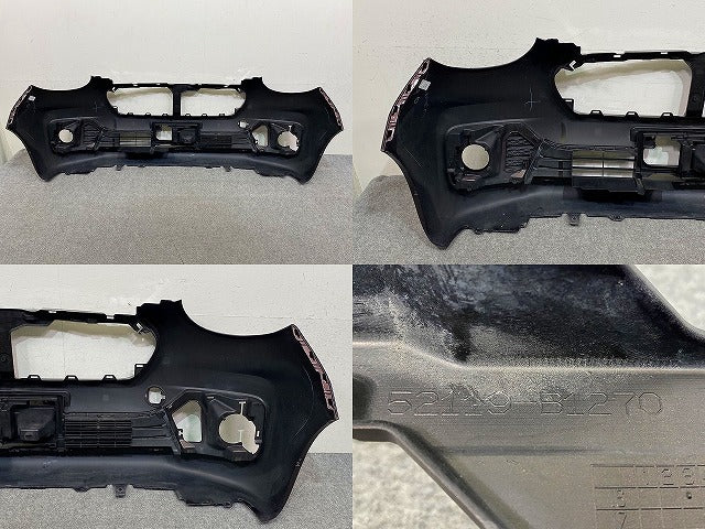 パッソ モーダ M700A/M710A 純正 前期 フロント バンパー ロアグリル付 52119-B1270 プラムブラウンクリスタルマイカ R59 トヨタ(150312)
