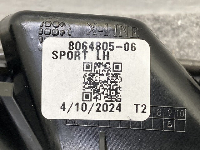 新品!X3/X4 G01/G02 純正 左 フロント フェンダー サイドフィニッシャー サイドグリル エアベントトリム 8064805-06 ブラック BMW(150876)