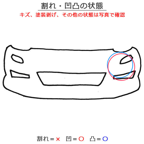 ハリアー 80系 MXUA80/MXUA85/AXUH80/AXUH85 純正 フロント バンパー グリルスポイラー付 52119-48830 ブラックパール 219 トヨタ(151041)