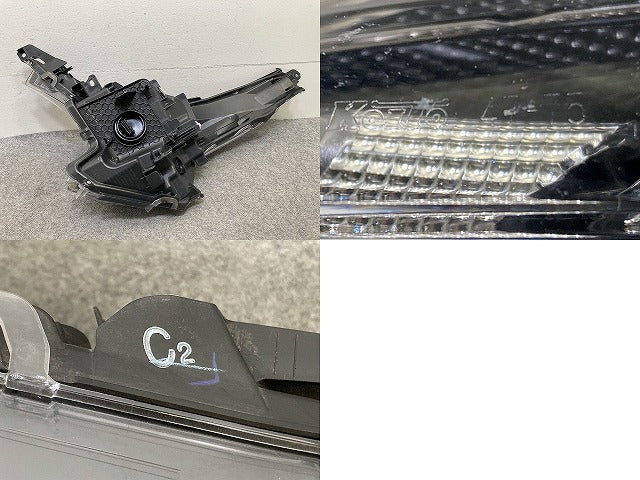 プリウス 50系 ZVW50/ZVW51/ZVW55 純正 前期 右 ヘッドライト/ランプ LED AFS無 刻印C2 RH KOITO 47-75 81145-47691 トヨタ(151155)