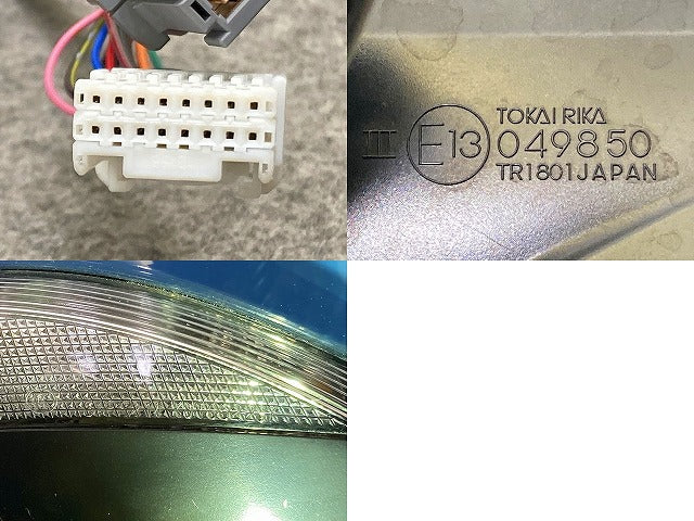 アクア/AQUA MXPK10/MXPK11/MXPK15/MXPK16 純正 右 ドアミラー 13線 TOKAI RIKA 049850/52-287 グレイッシュブルー 8W2 トヨタ(151295)