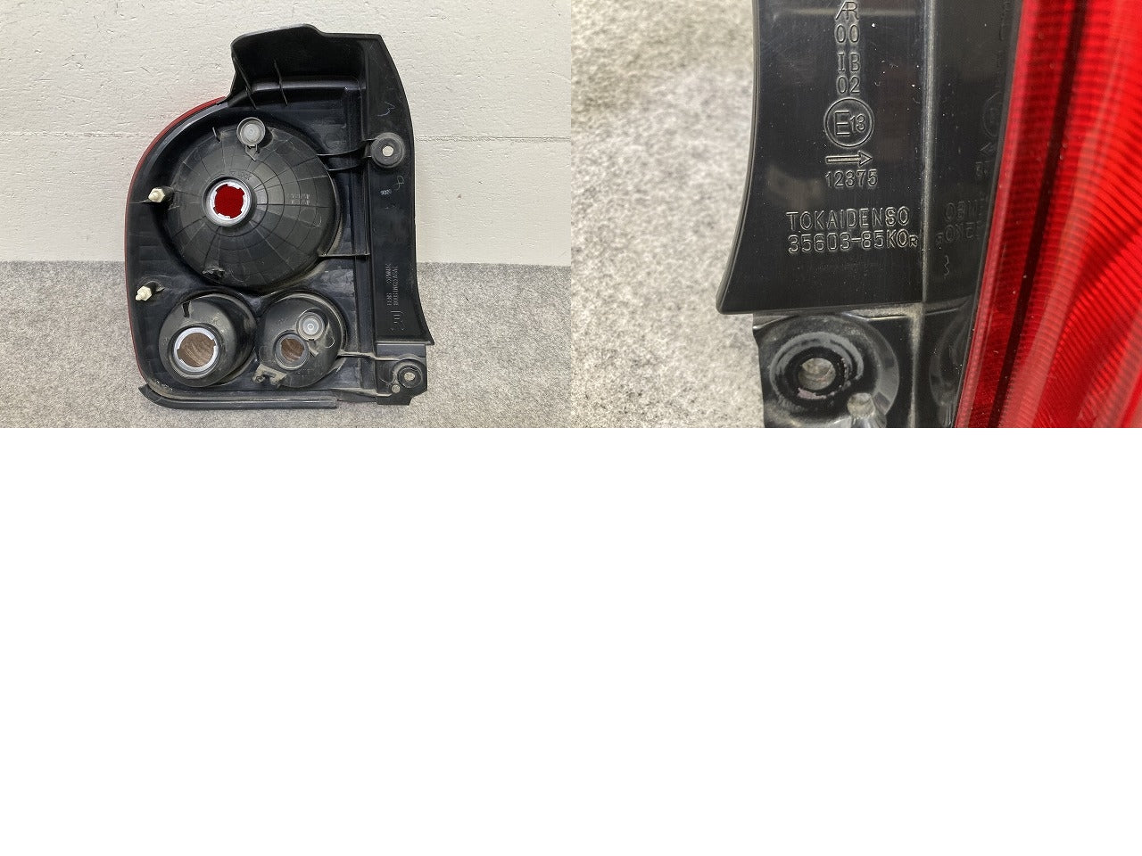 アルト ラパン HE22S 純正 左右 テールランプ/ライト/レンズ ハロゲン 2点セット TOKAIDENSO 35603-85K0 スズキ(151429)